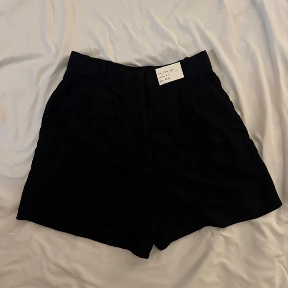 A&F Sloane Ultra High Linen shorts - Picture 3 of 3